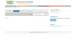 Desktop Screenshot of libguides.williamwoods.edu